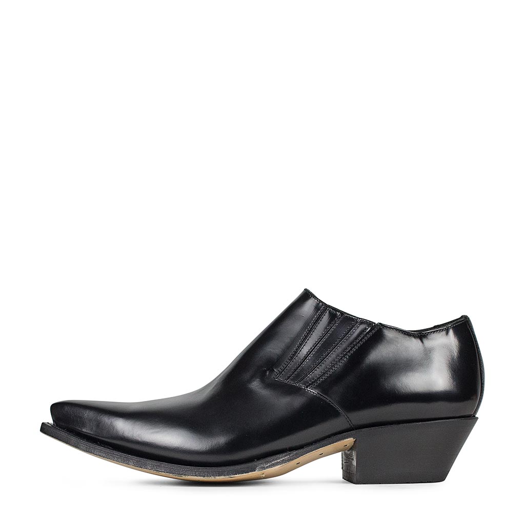 sendra-boots-4133-cuervo-antic-negro-halbschuh-schwarz image 1