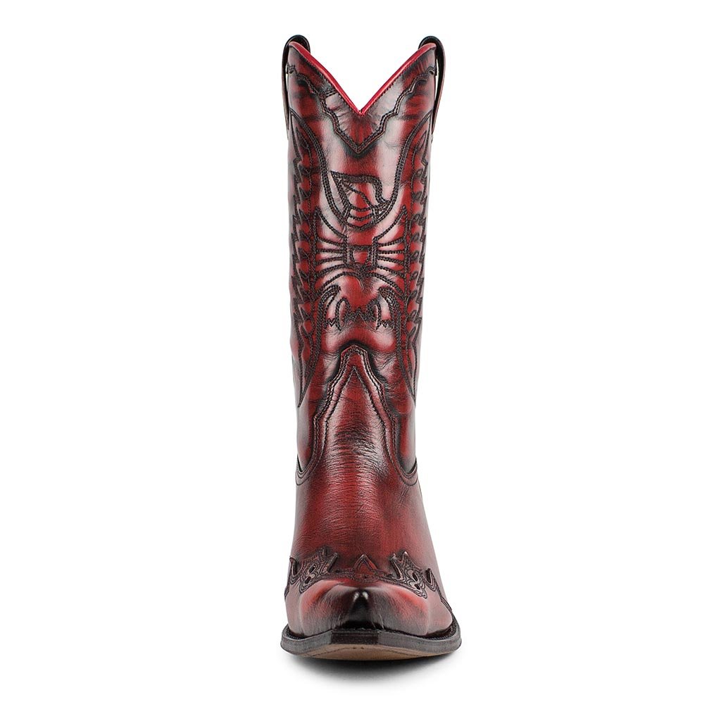 sendra-boots-2560-gorca-flora-cowboy-stiefel-damen-rot-lava-old image 3