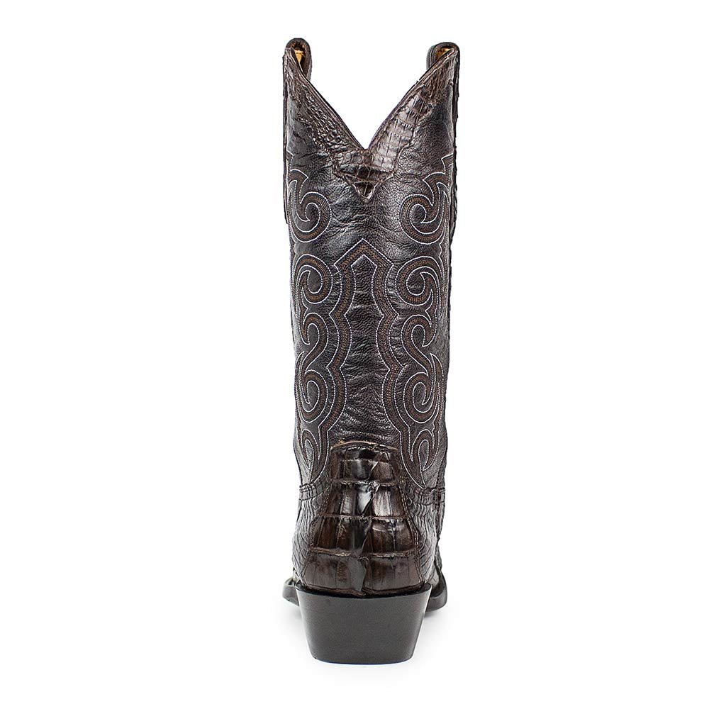 sendra-boots-texas-caiman-tail-chocolate-exotic-boots image 4