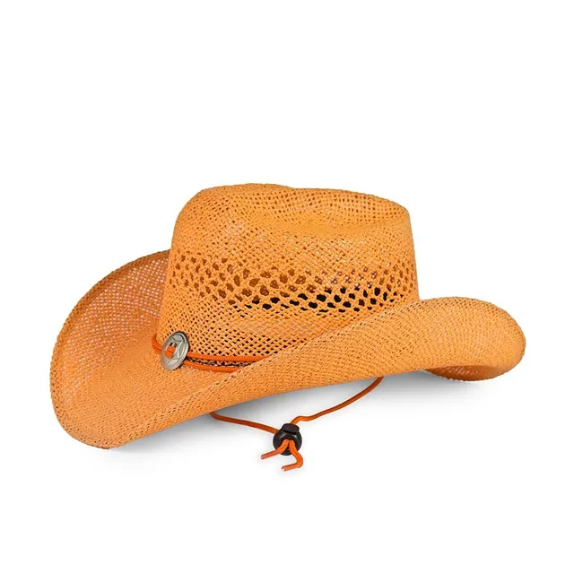 sendra-boots-sombrero-flor-naranja-damen-hut image 1