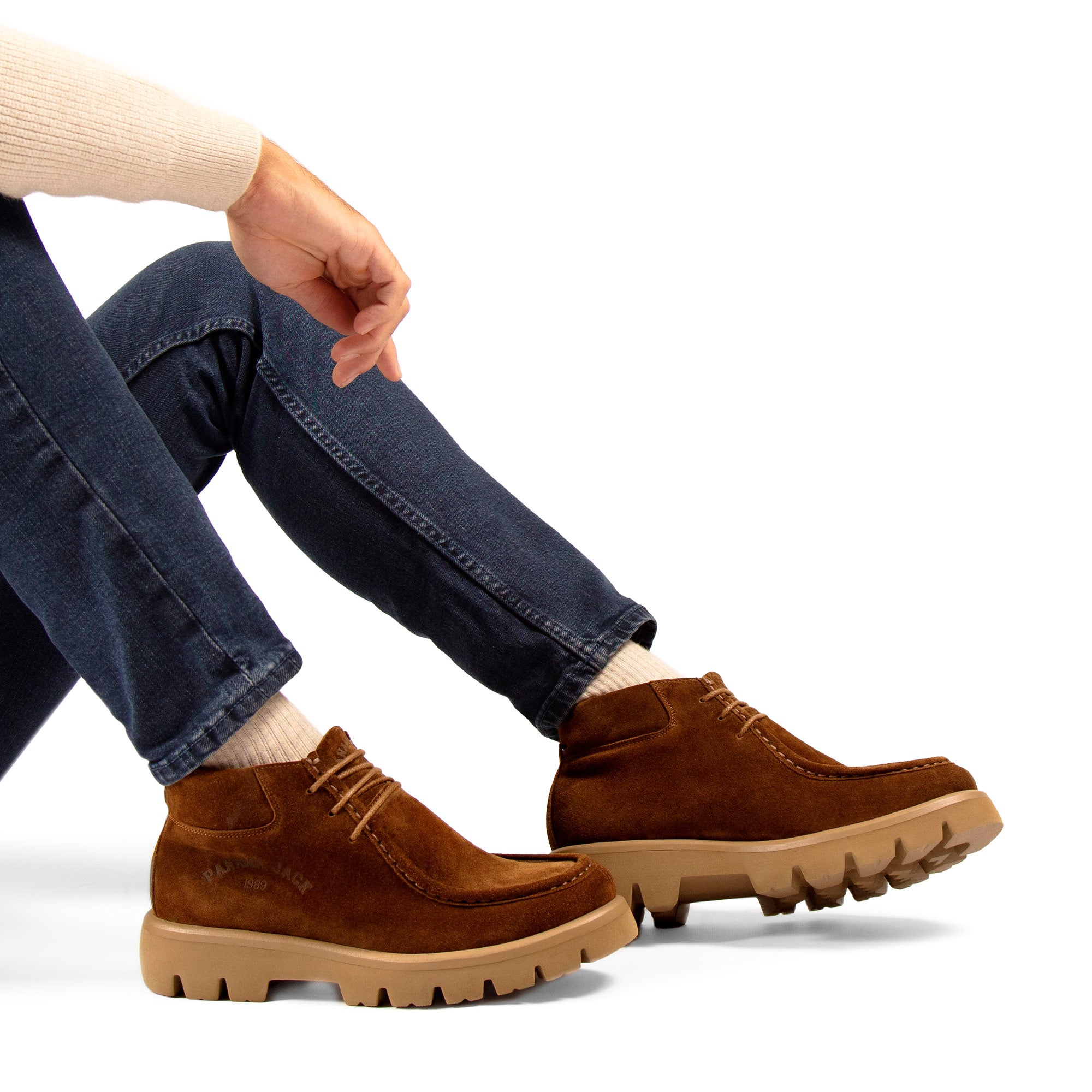 panama-jack-lucca-c3-herrenstiefelette-velours-camel image 2