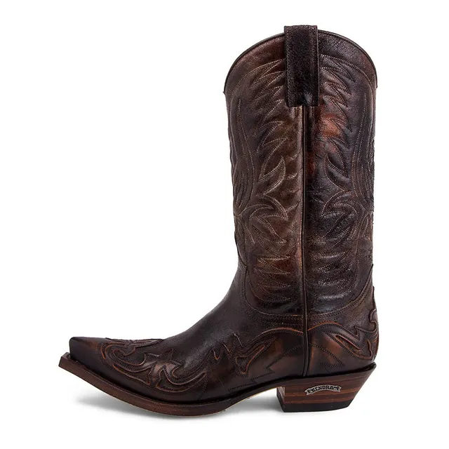 sendra-boots-3241-cuervo-natur-antic-jacinto-barbados-quercia-cowboy-stiefel-zwe image 1