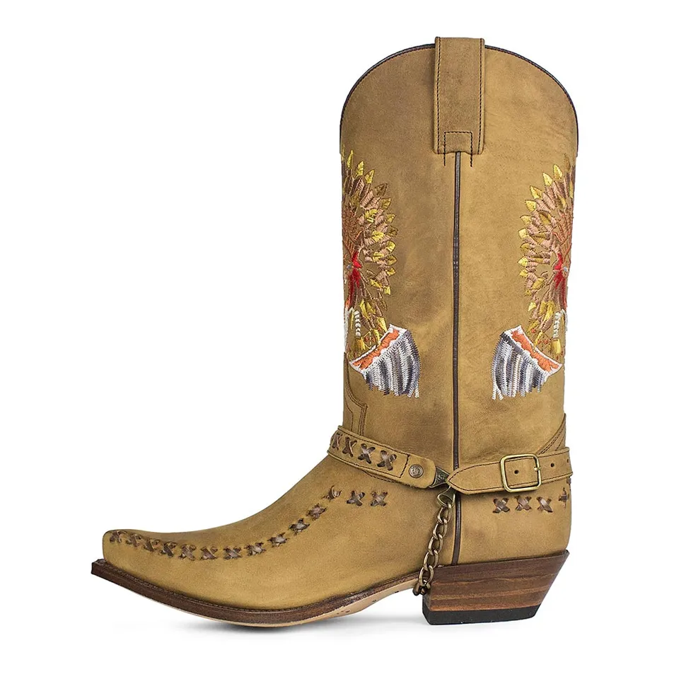 sendra-boots-17015-cuervo-western-stiefel-floter-tang-indianer image 1