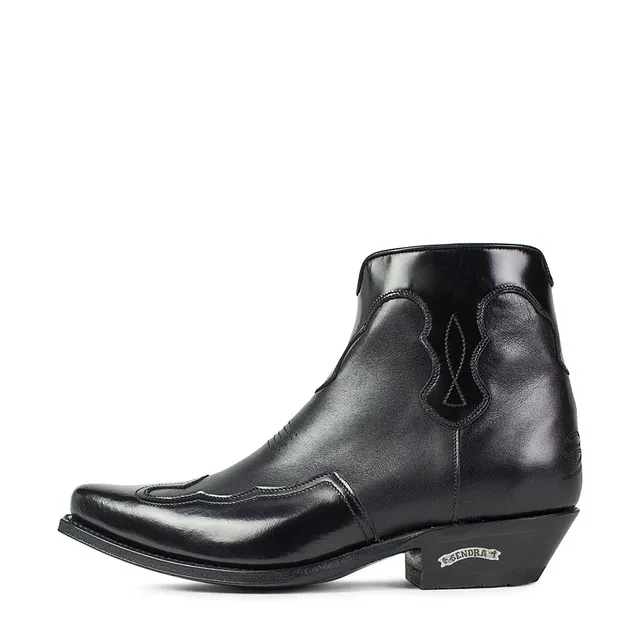 sendra-boots-18836sd2-flora-negro-herren-lederstiefel-schwarz image 1