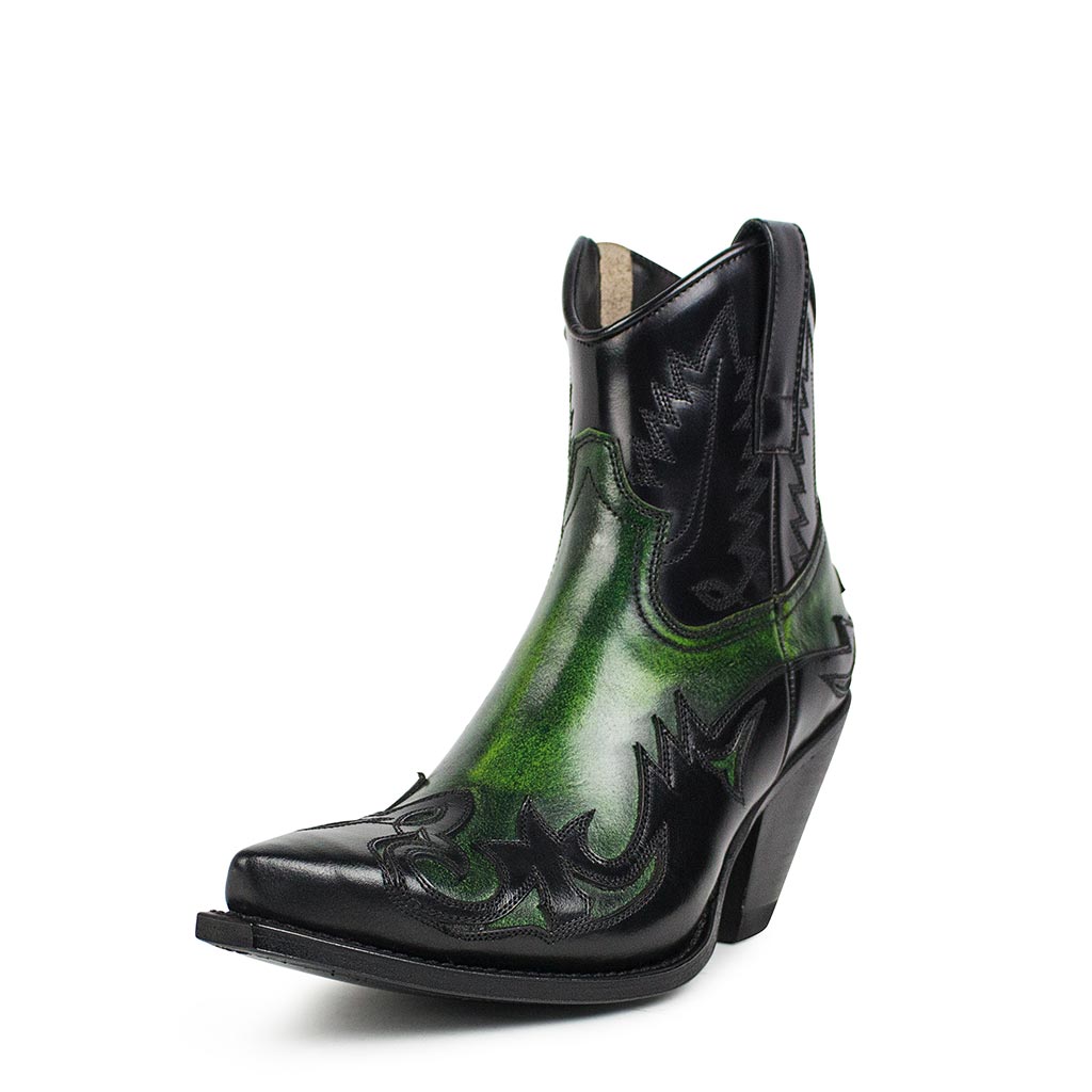 sendra-boots-16695-gorca-denver-verde-flora-negro-stiefelette image 2