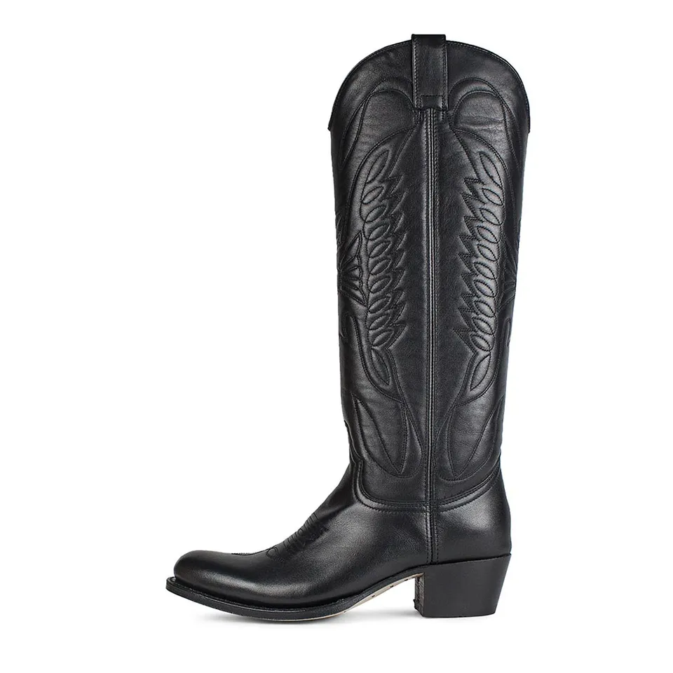 sendra-boots-8840-debora-salvaje-negro-leder-stiefel image 1