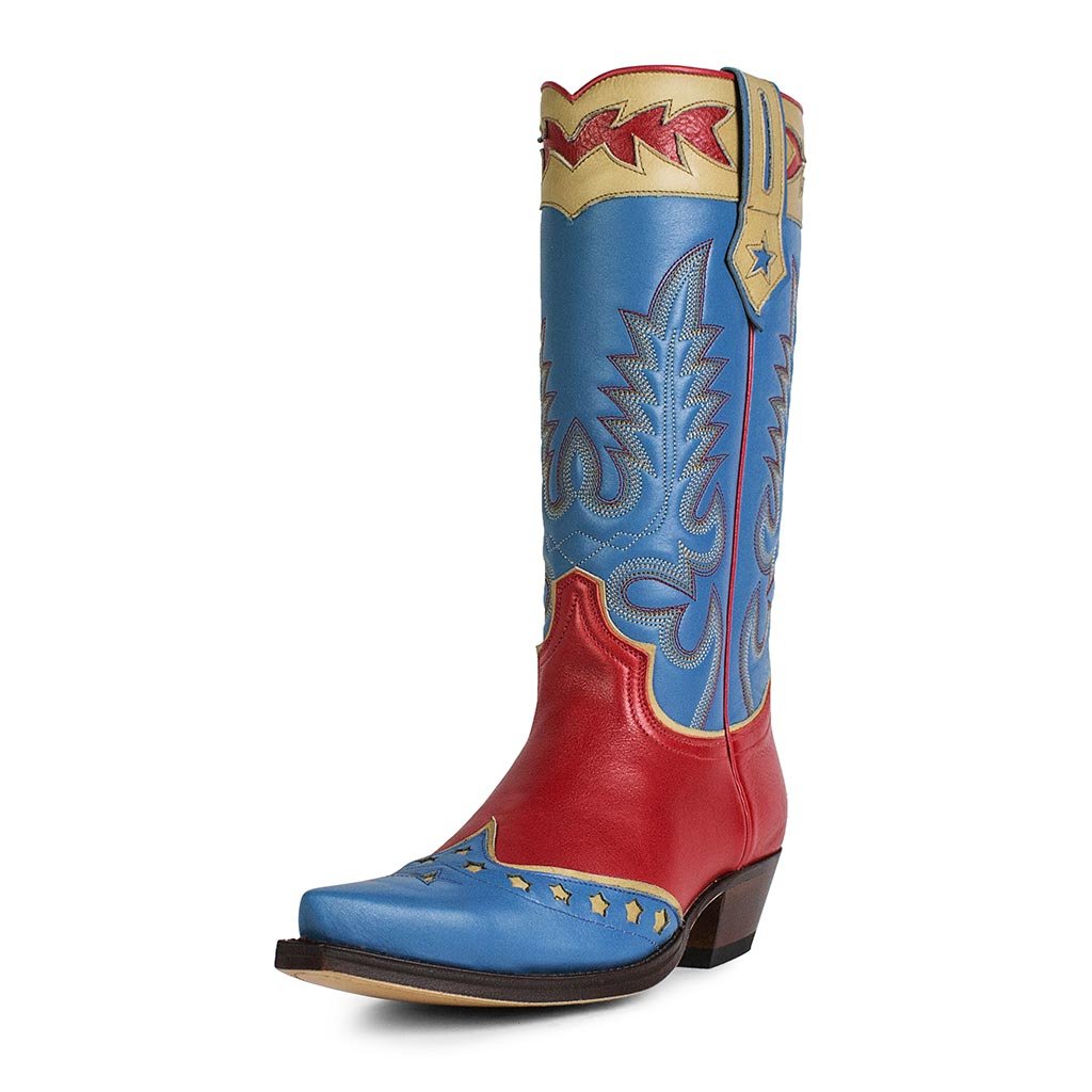 sendra-boots-18309-cuervo-jupiter-rojo-salvaje-bluete-cowboy-boots image 2