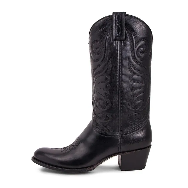 sendra-boots-11627-debora-salvaje-negro-damen-cowboy-stiefel-schwarz image 1