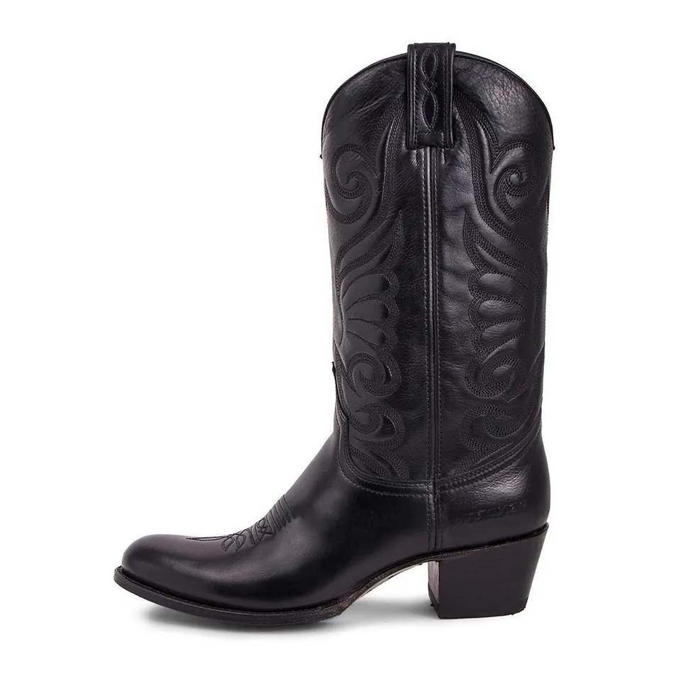 sendra-boots-11627-debora-salvaje-negro-damen-cowboy-stiefel-schwarz image 1