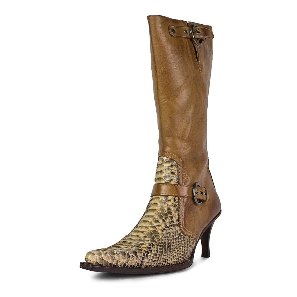 sendra-boots-s0073-6105-damen-exotic-stiefel-marron-python image 2