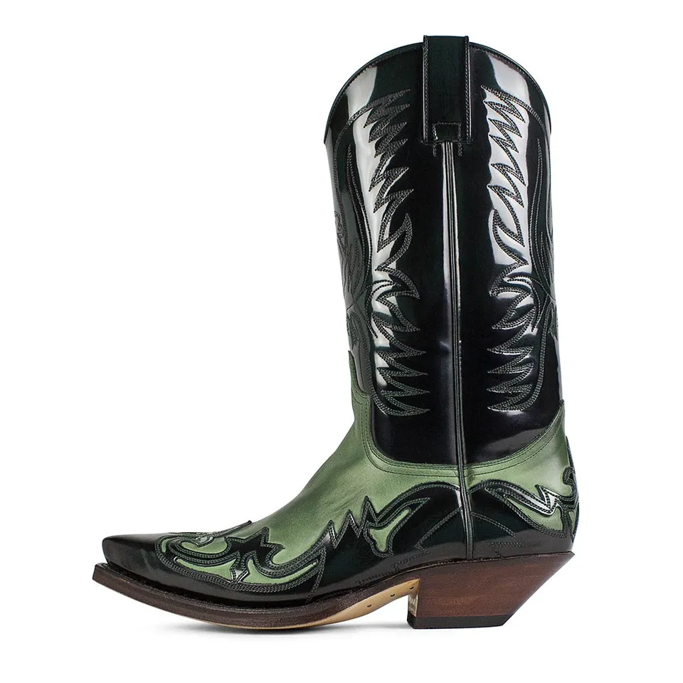 sendra-boots-3241-cuervo-nobuk-verde-cowboy-stiefel image 1