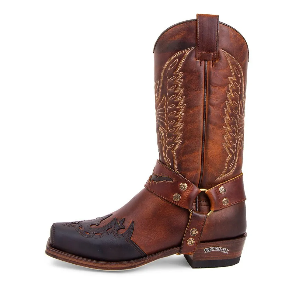 sendra-boots-7862-seta-sprinter-chocolate-evolution-tang-biker-cowboystiefel image 1
