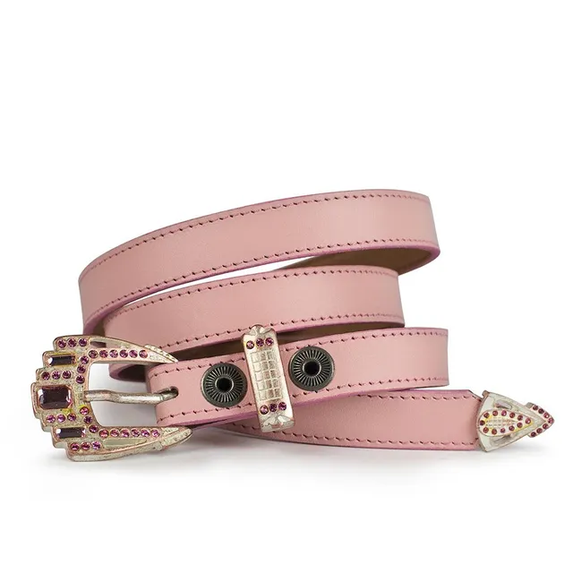 sendra-boots-1287-premier-lederg-rtel-rosa-strass image 1