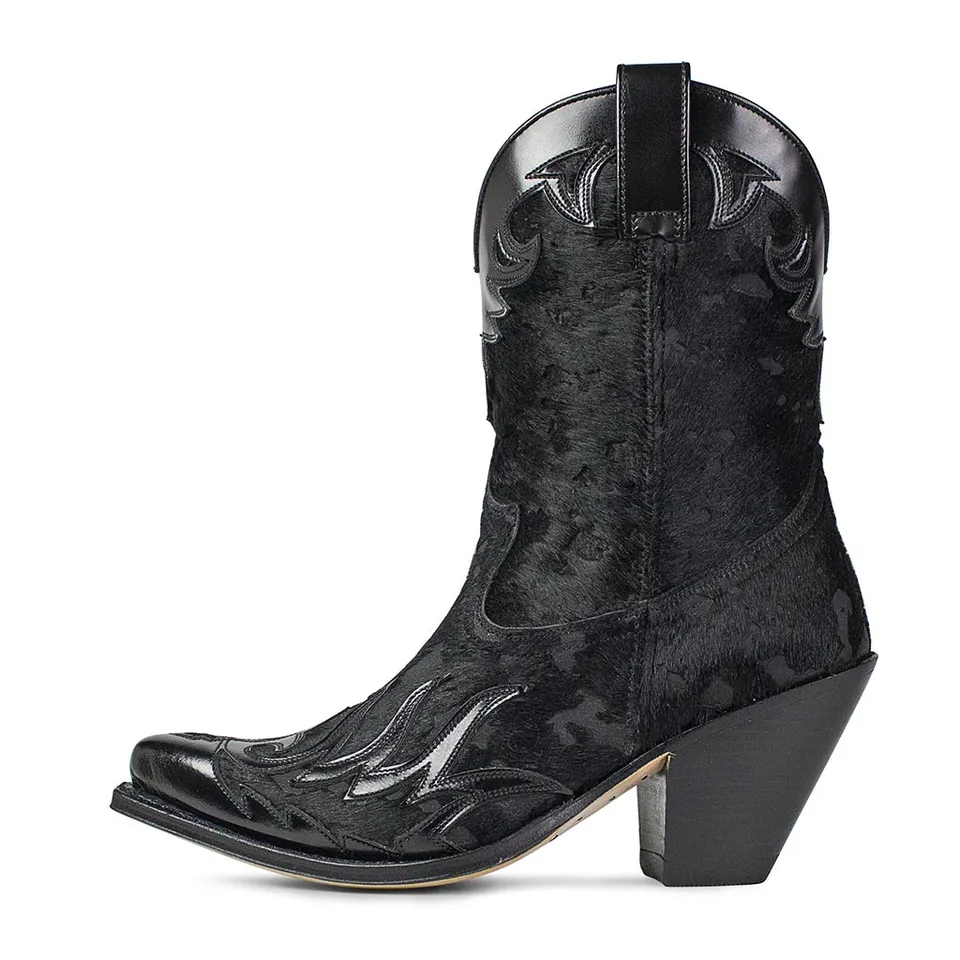 sendra-boots-17448sd1-lula-flora-negro-pelo-acid-negro image 1
