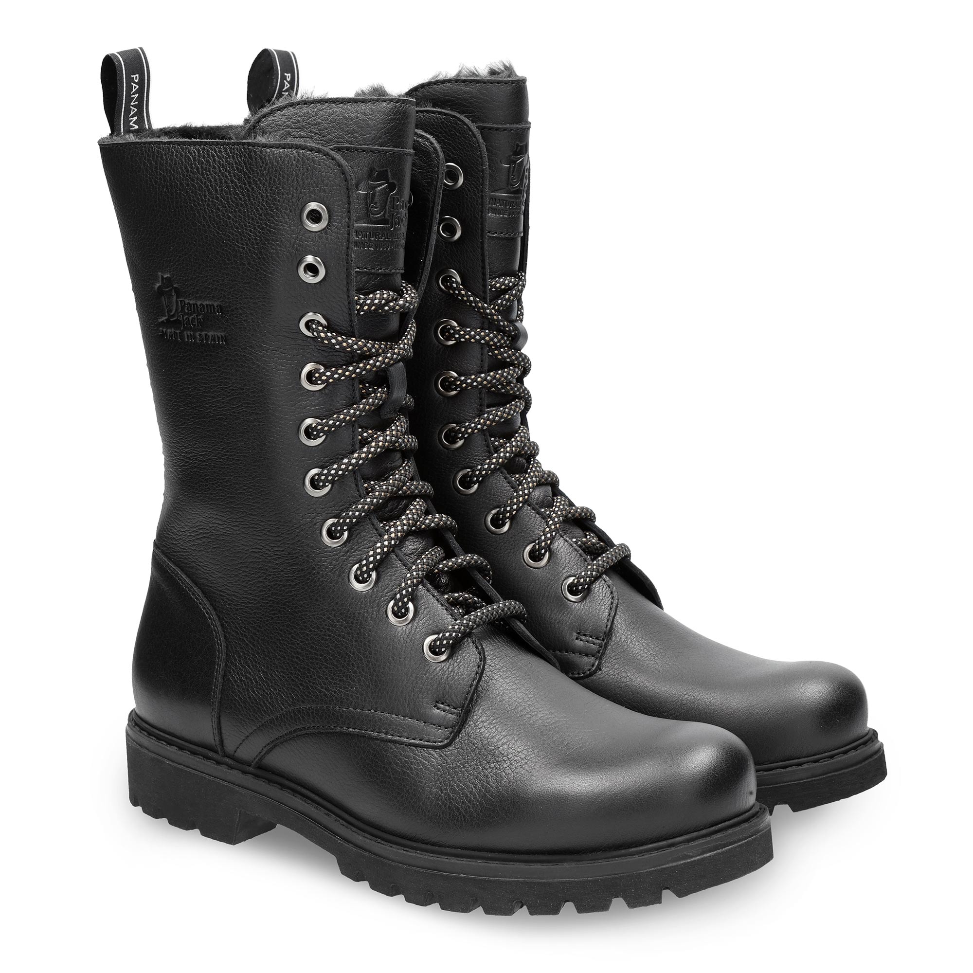 panama-jack-fiorela-b1-napa-negro-damenstiefel-flach-wasserdicht-schwarz image 3