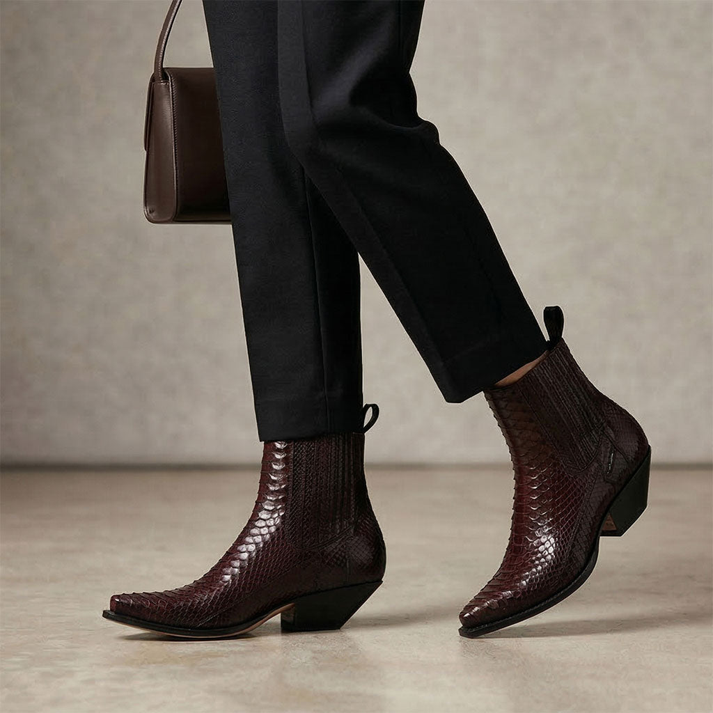 sendra-boots-1692p-lucky-piton-barr-vino-1-brillo-exotic-boot image 7