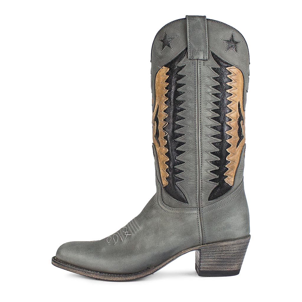 sendra-boots-14144-debora-nl-flota-chaira-cowboystiefel-grau-creme image 1