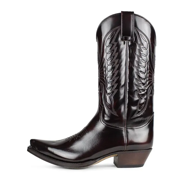 sendra-boots-2073-cuervo-flora-fucsia-westernstiefel-mit-cuban-absatz image 1