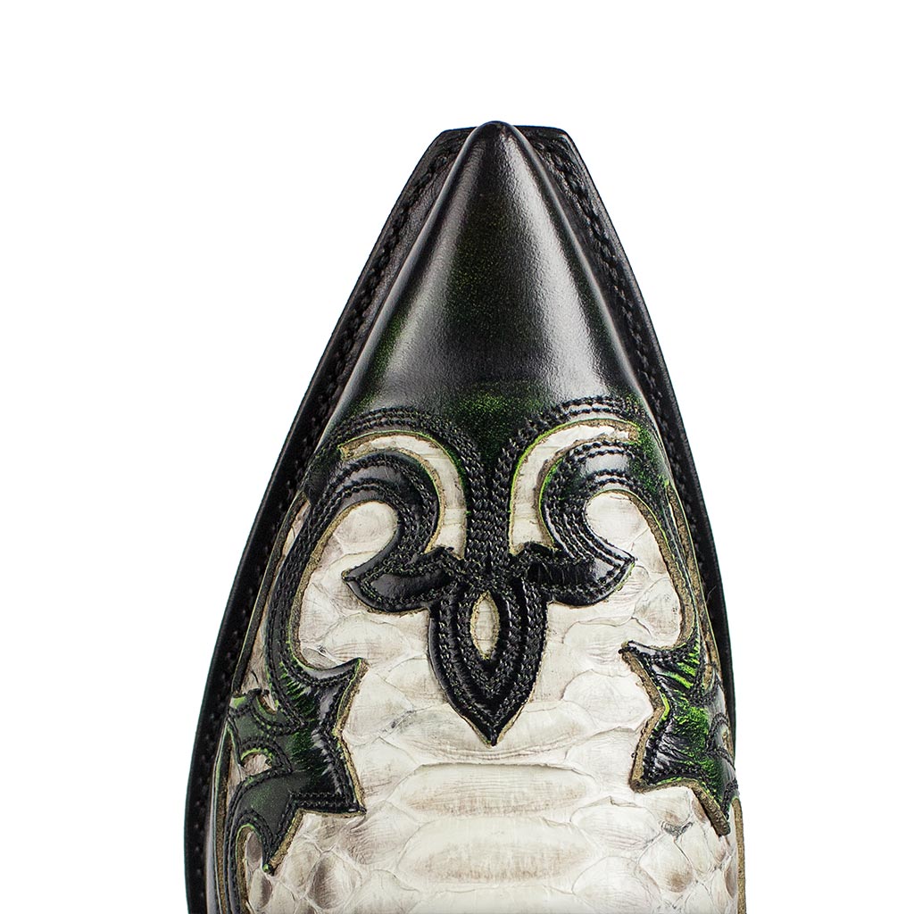 sendra-boots-3241p-cuervo-pit-n-barr-blanco-negro-denver-verde-exotikstiefel image 5