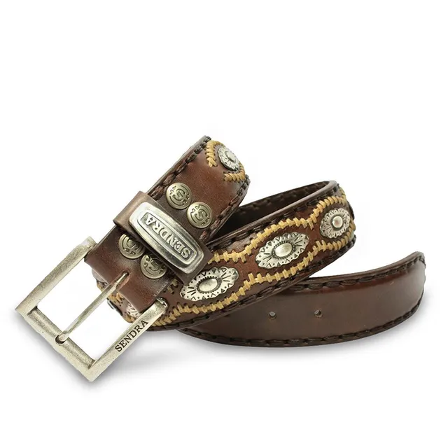sendra-boots-7606-marron-lederg-rtel-4-cm-mit-wechsel-schnalle image 1