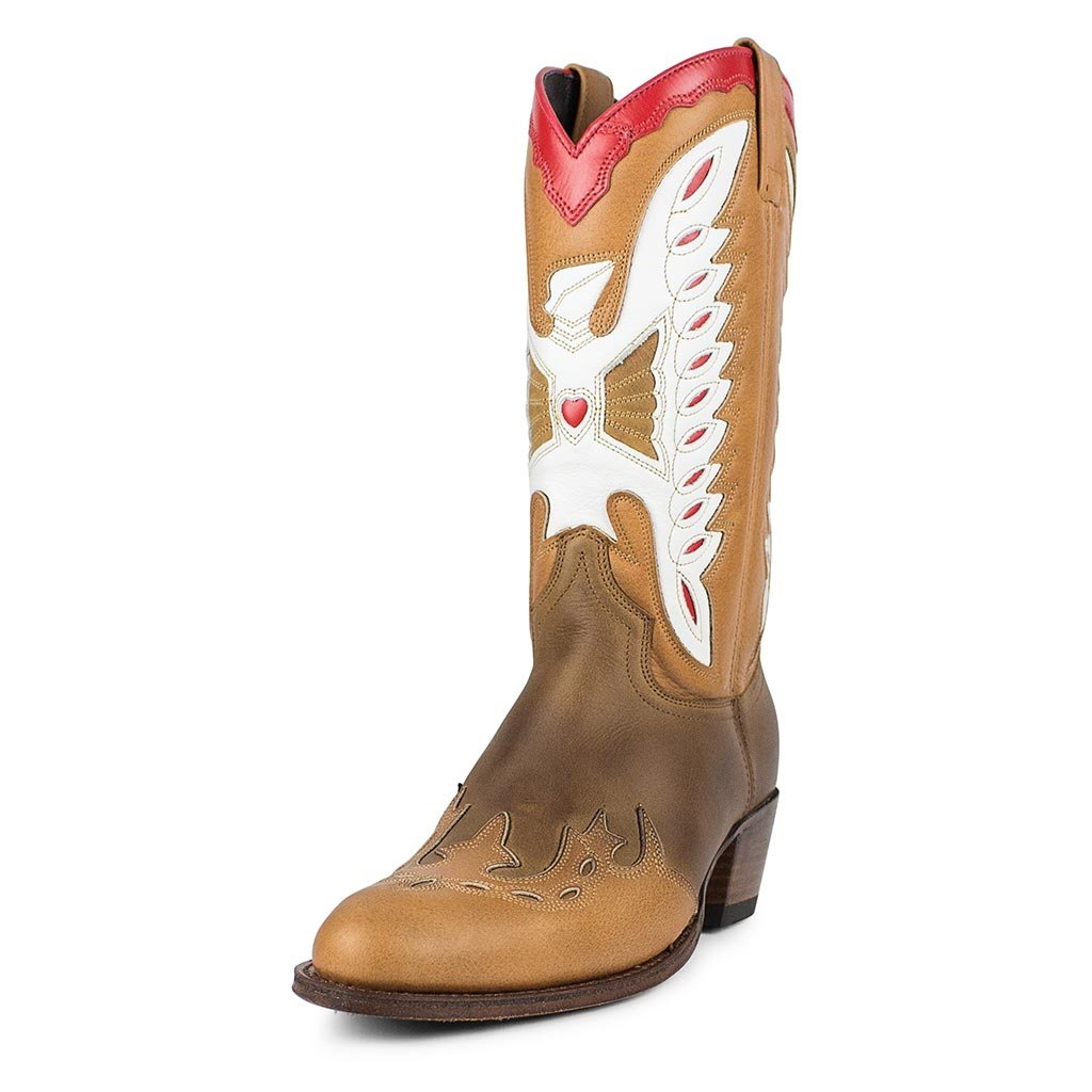 sendra-boots-17294-debora-nl-flota-tang-damen-cowboystiefel-miele image 2