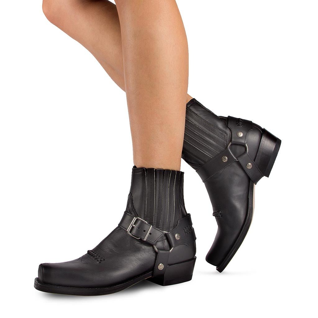 sendra-6445-seta-pull-oil-negro-unisex-boots image 8