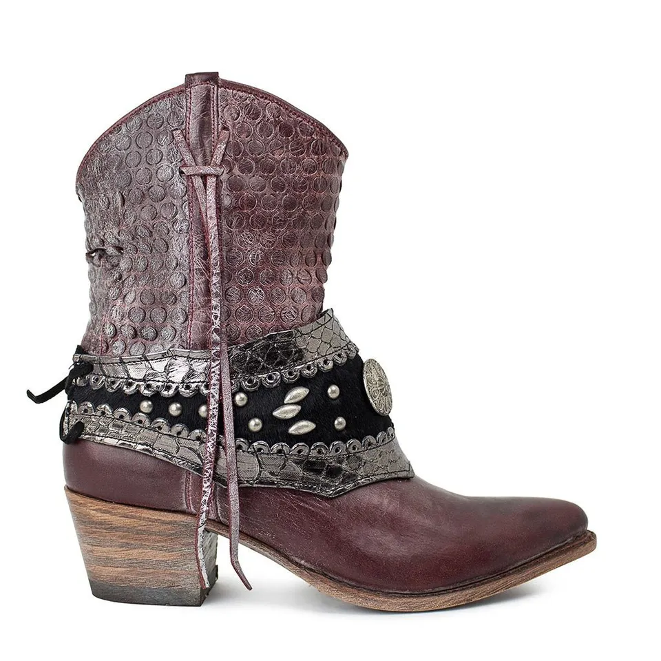 sendra-boots-12502-lia-vibrant-vino-cowboy-stiefelette-damen image 1