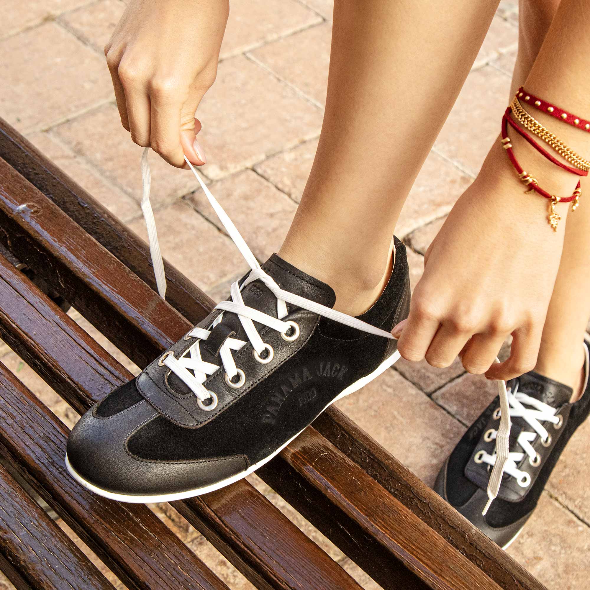 panama-jack-farum-b3-damen-sneaker-velour-negro-schwarz image 7