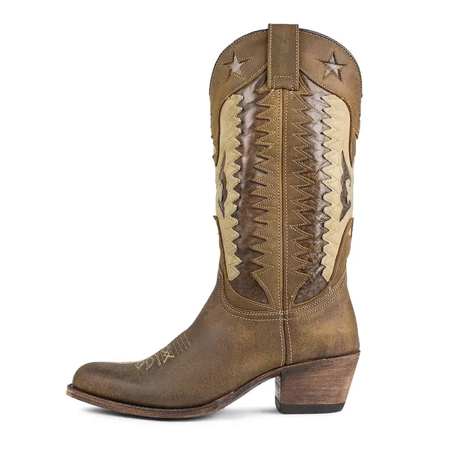 sendra-boots-14144-debora-floter-tang-engrasado-cowboystiefel-braun image 1