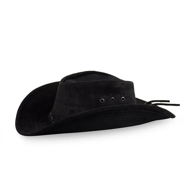 sendra-boots-sombrero-dakota-negro-leder-cowboyhut-schwarz image 1