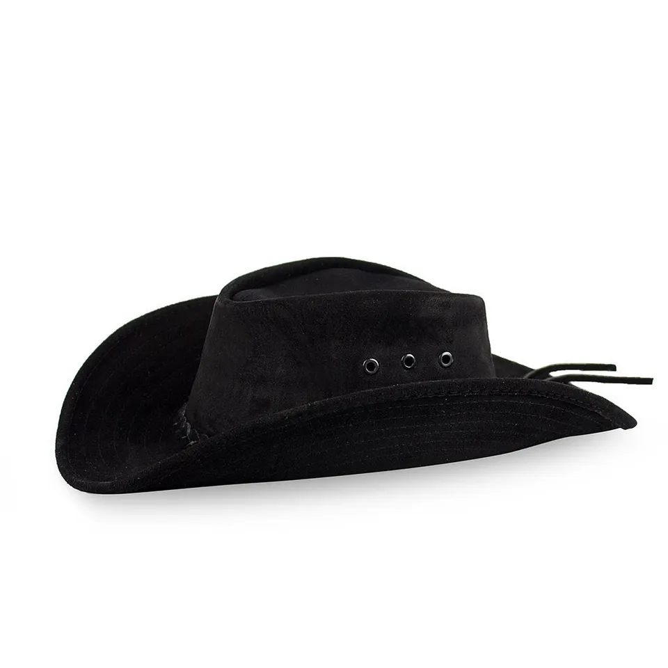 sendra-boots-sombrero-dakota-negro-leder-cowboyhut-schwarz image 1