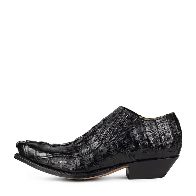 sendra-boots-4133p-cuervo-coco-cola-auten-negro-herren-cowboy-schuh-krokoleder-s image 1