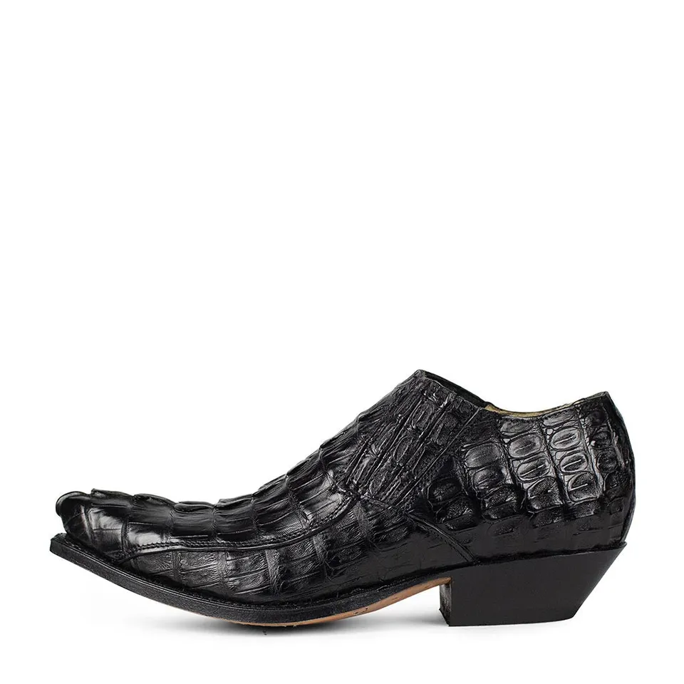 sendra-boots-4133p-cuervo-coco-cola-auten-negro-herren-cowboy-schuh-krokoleder-s image 1