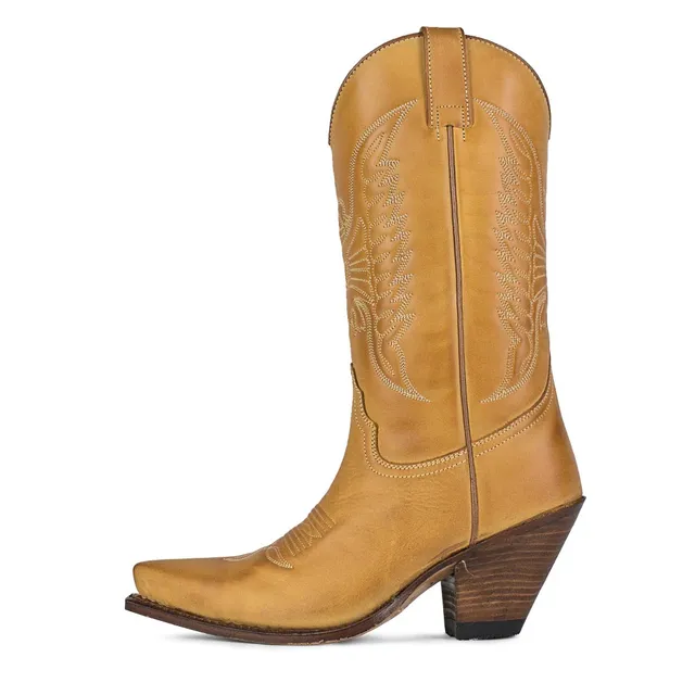 sendra-2073-gorca-nobuck-brass-gacela-damen-cowboy-stiefel image 1