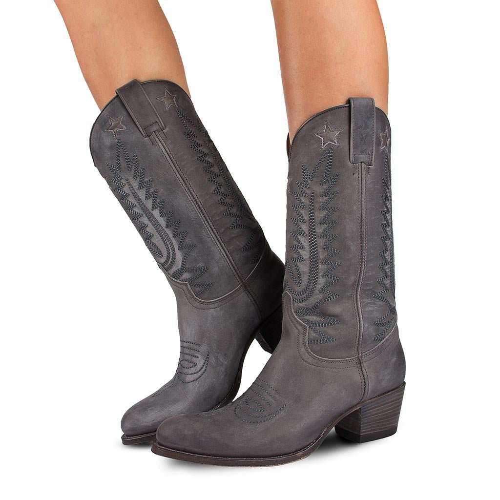 sendra-boots-14146-debora-insa-flota-chaira-lavado-schwarze-cowboystiefel image 8