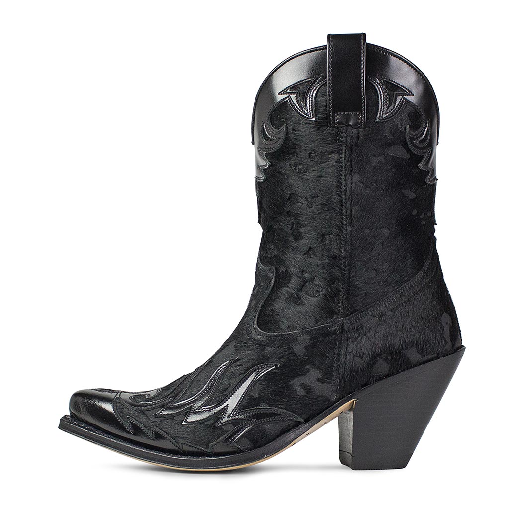 sendra-boots-17448sd1-lula-flora-negro-pelo-acid-negro image 1