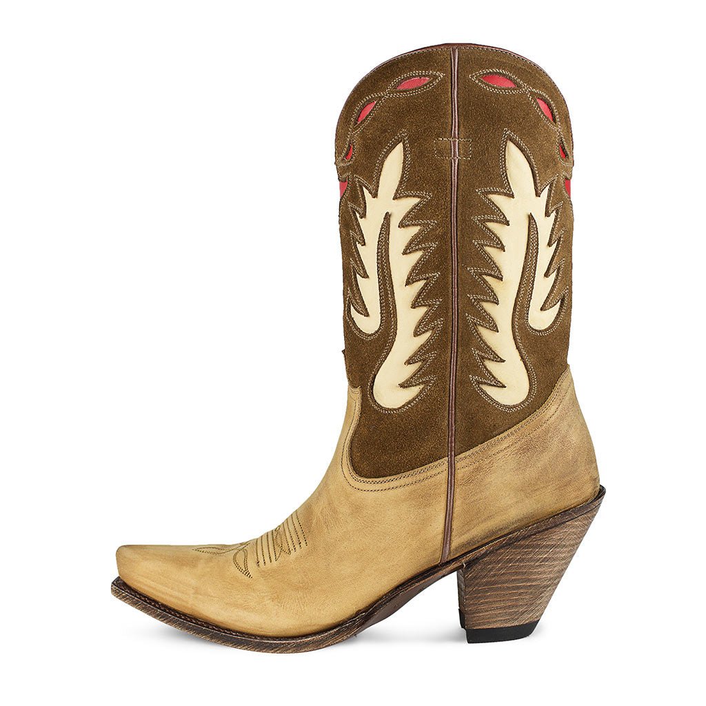 sendra-boots-15351-gorca-flo-miele-tabaco-damen-cowboystiefel image 1