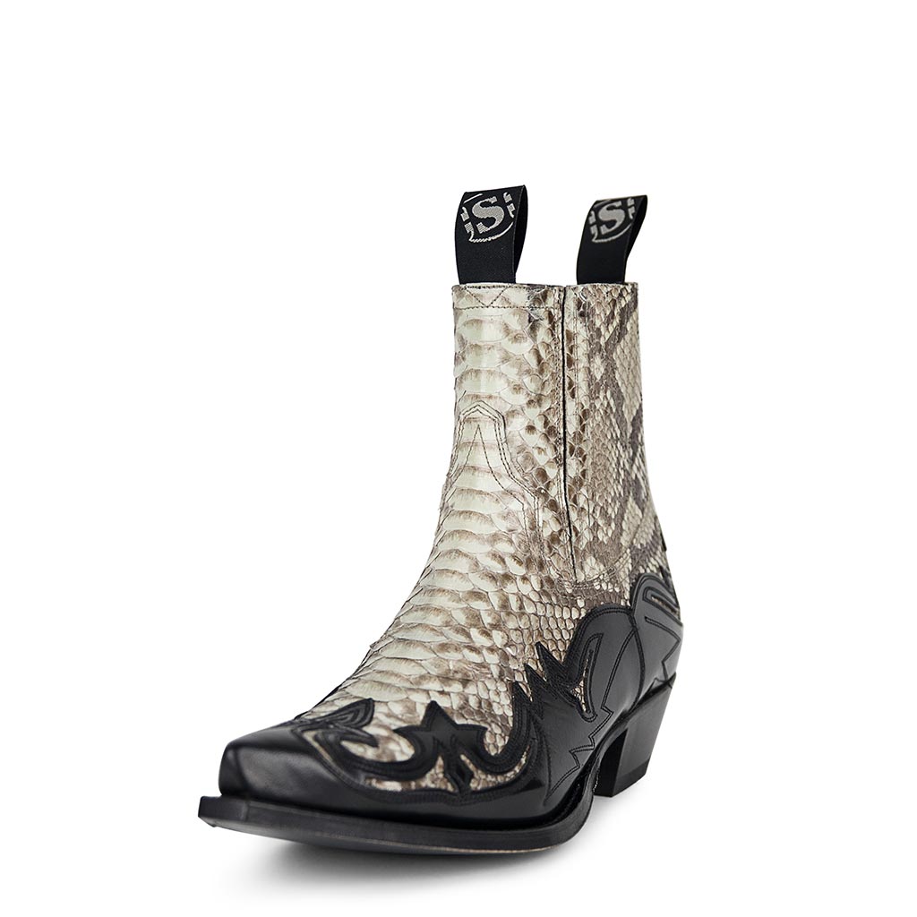 sendra-boots-4660p-cuervo-piton-exotic-stiefelette-natur image 2