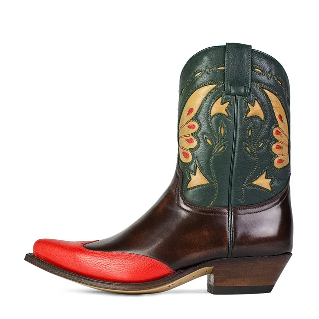 sendra-boots-18301-pico-flora-libano-salvaje-mushio-cowboy-boots image 1