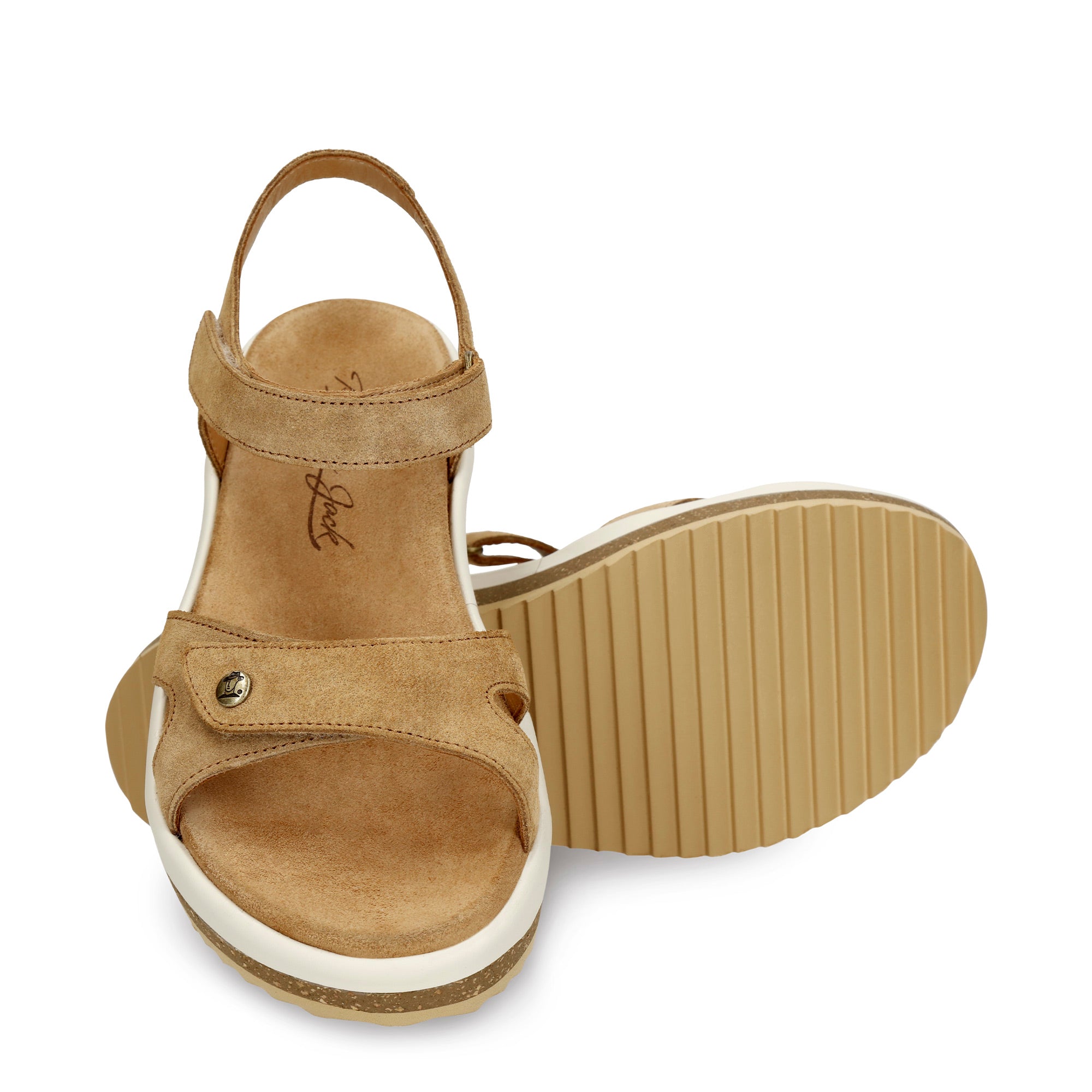 panama-jack-alice-b1-damen-keilsandalette-velourleder-camel image 5