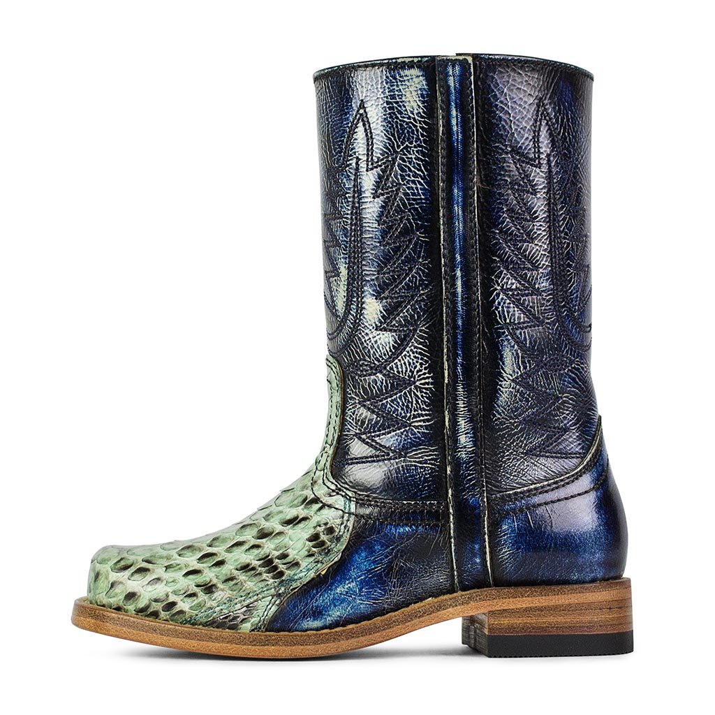 sendra-boots-5873n-kinder-cowboystiefel-blau-python-denver image 1
