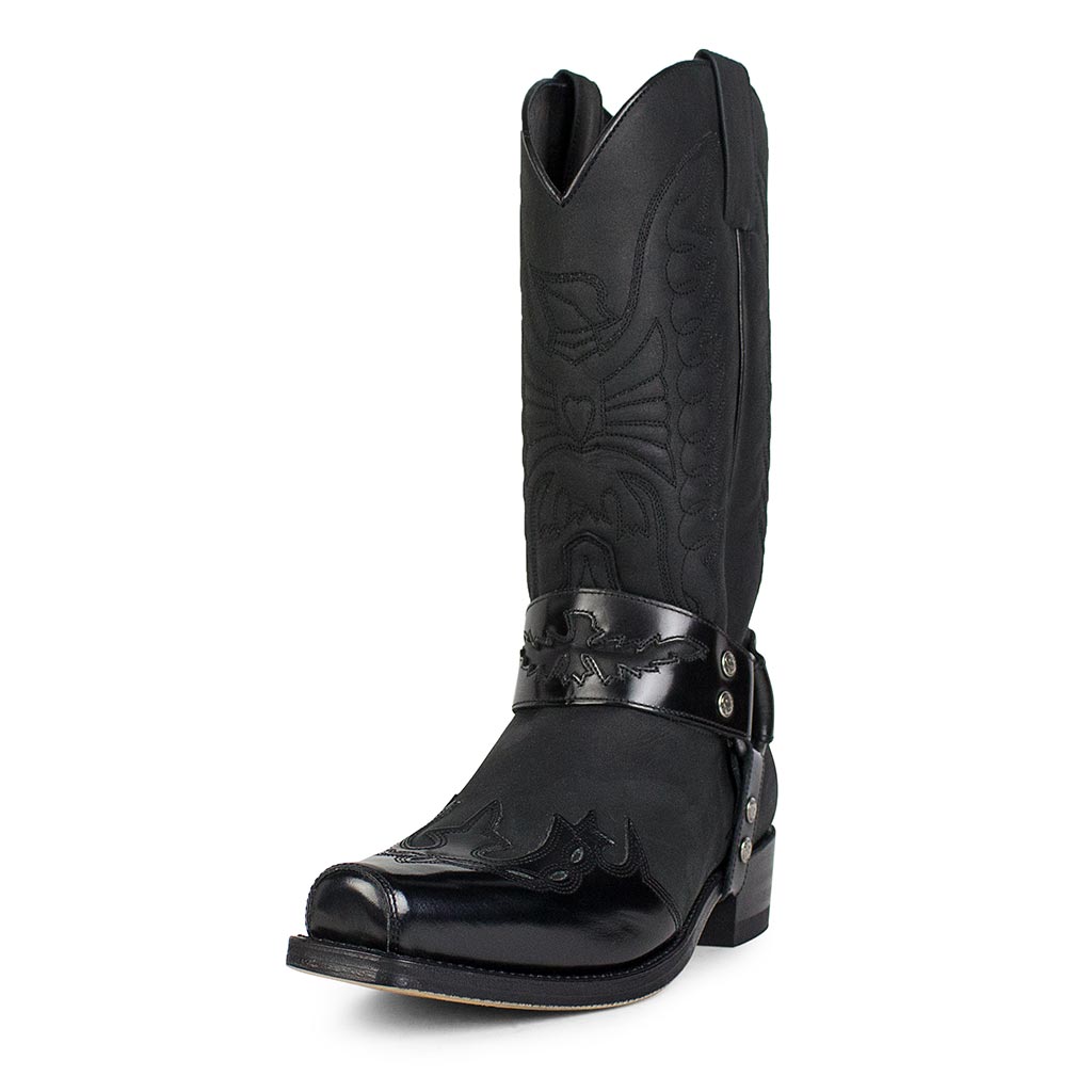 sendra-boots-7862-biker-cowboy-stiefel-schwarz-seta-sprinter-negro image 2
