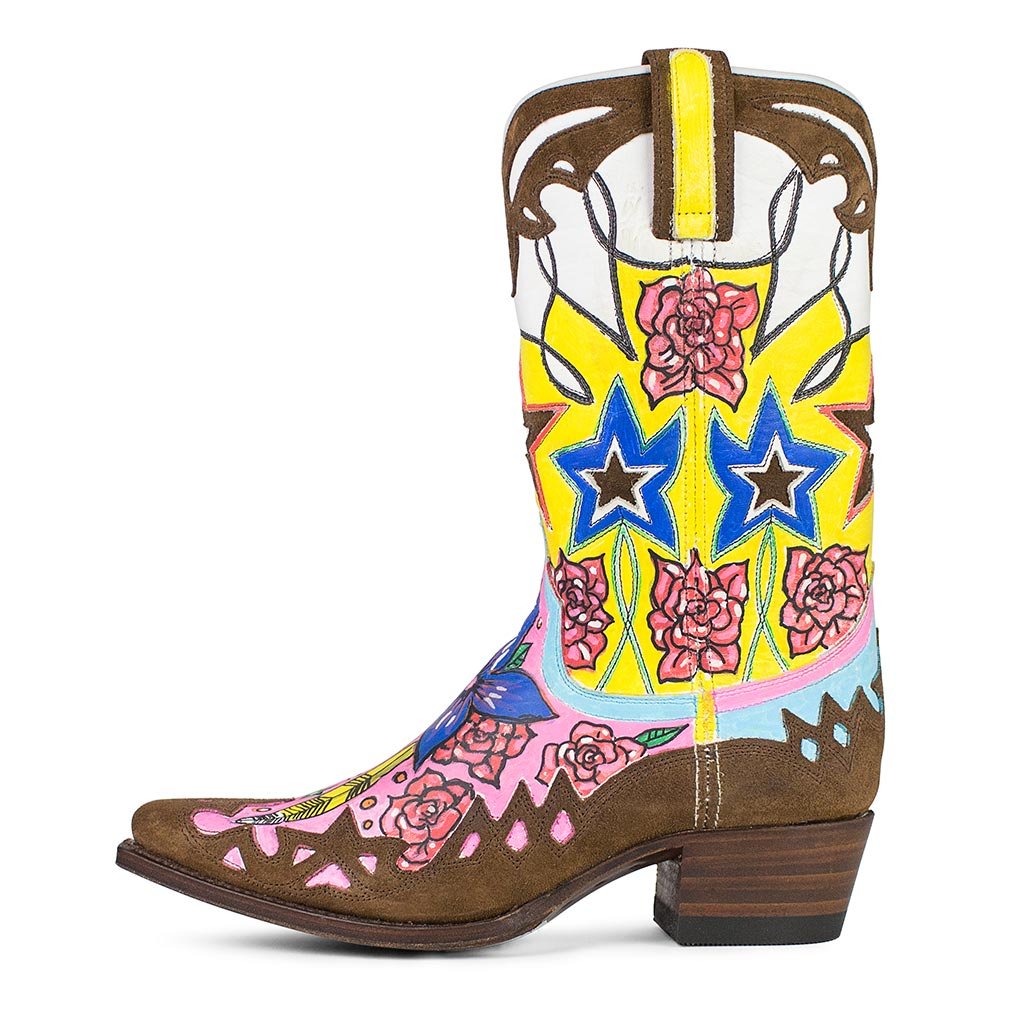 sendra-boots-wakamole-stars-handbemalte-cowboystiefel image 1