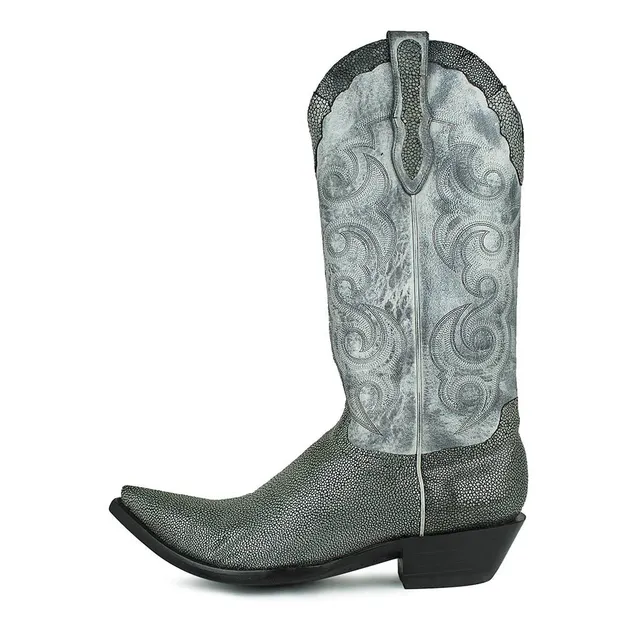 sendra-boots-texas-mantaraya-negro-gris-cowboystiefel image 1