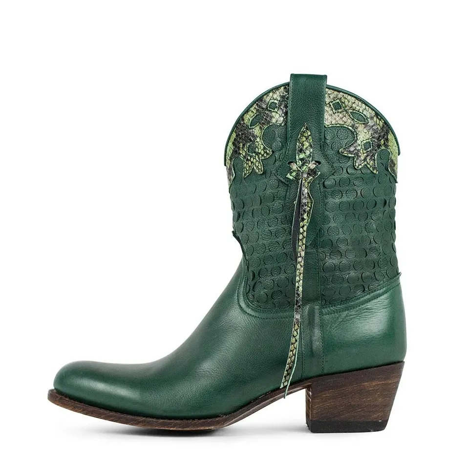 sendra-boots-15041-debora-nl-cowboy-stiefel-salvaje-muschio-t-rkis image 1