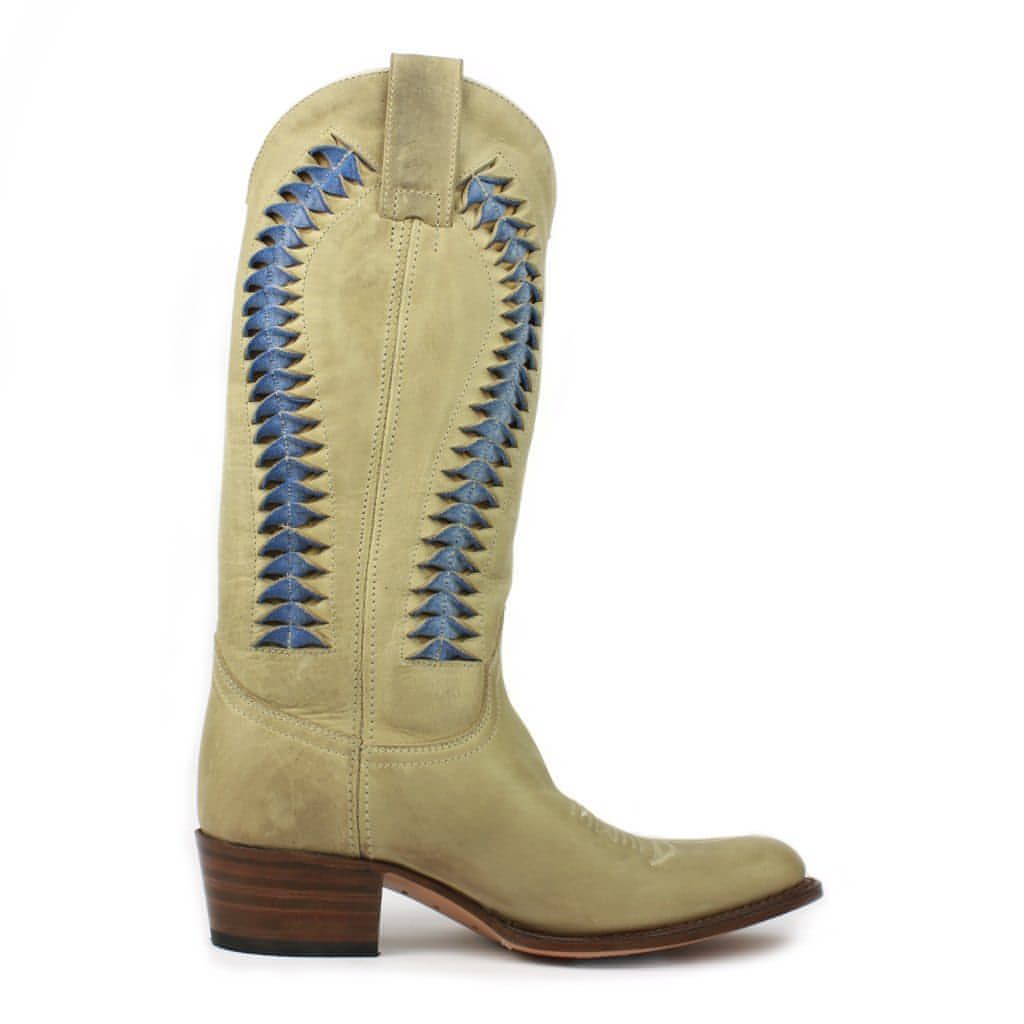 sendra-boots-8990-debora-camper-stiefel-floter-beige-blau image 4