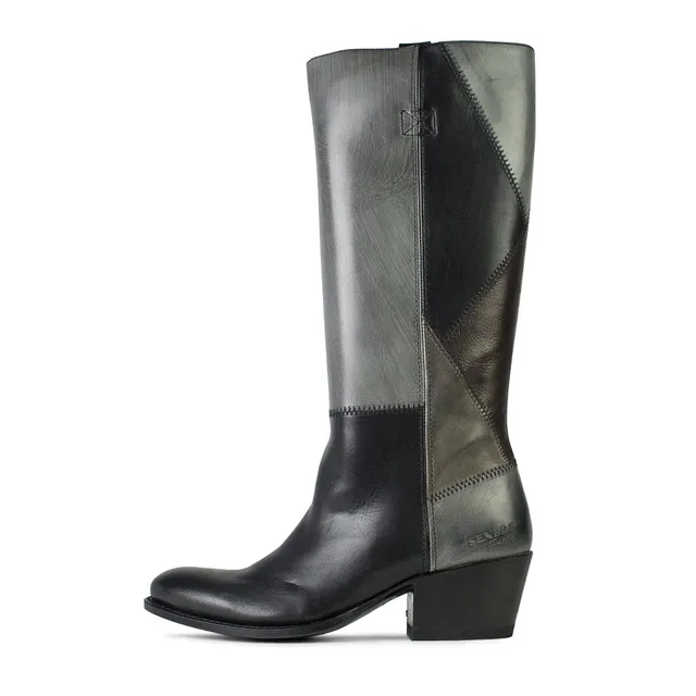 sendra-boots-s0031-13622-debora-vitello-negro-damen-westernstiefel-mit-4-5-cm-ab image 1