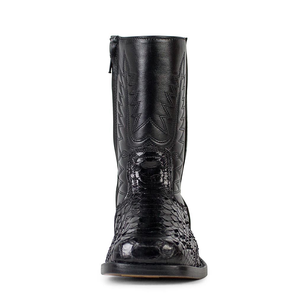 sendra-boots-5873n-kidy-piton-barr-negro-kinder-cowboy-stiefel-mit-pythonleder-s image 3