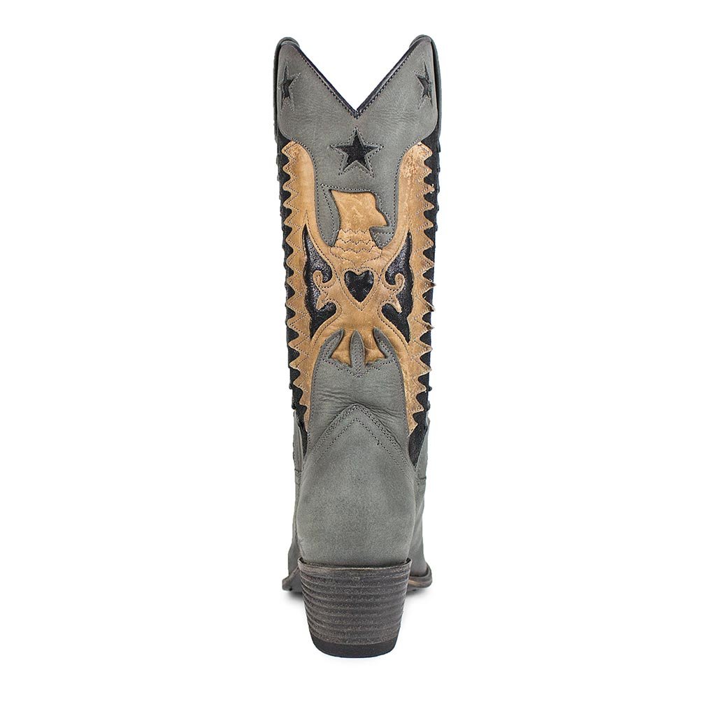 sendra-boots-14144-debora-nl-flota-chaira-cowboystiefel-grau-creme image 4