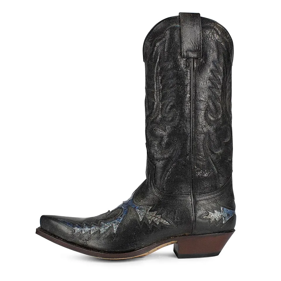 sendra-boots-6821p-cuervo-barbados-cowboystiefel-schwarz-herren image 1